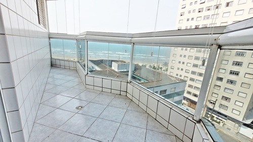 Vista Para O Mar, 1 Dormitório, Sacada Envidraçada, Garagem, Piscina, Mobiliado, R$ 310 Mil, Em Praia Grande.