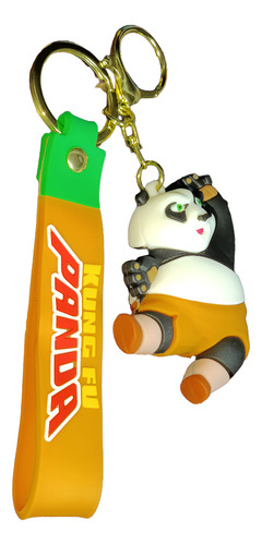 Llavero 3d Kung Fu Panda Po Tigresa Shifu Grulla Mono Mantis