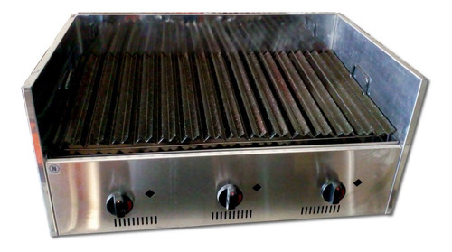 Parrilla Industrial De Mesada A Gas 80cm - Gastroequip