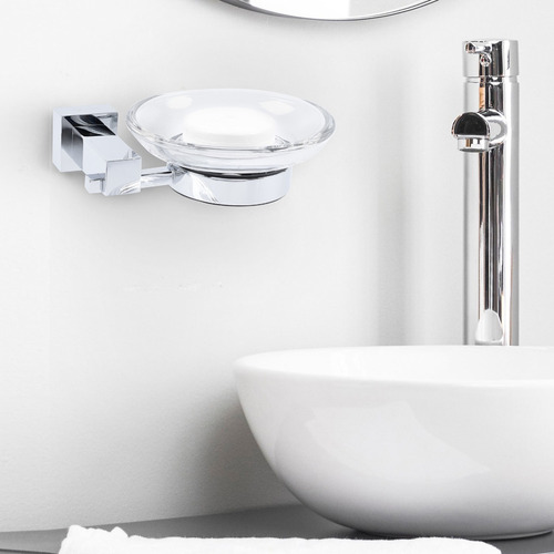 Jabonera De Crystal Con Base, Marca Gravita, Ab 1915.5a 57