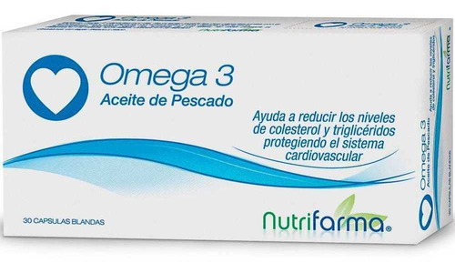 Pack X 3 Unid Suplemento Dietario 30cap Omega 3 Nutrifarma
