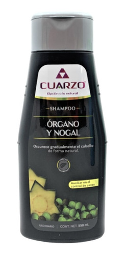 Shampoo Organo Y Nogal Cuarzo 550 Ml Envio Hoy