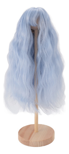 Peruca De Reposição Blue Doll Wigs Wavy Wigs Soft High Tempe