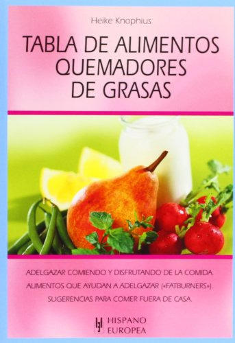 Libro Tabla De Alimentos Quemadores De Grasa  De Heike Knoph