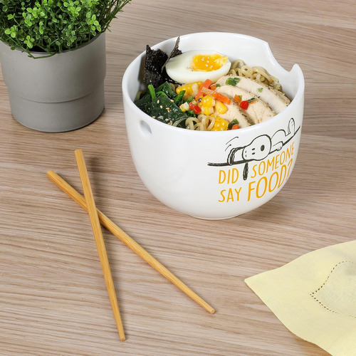 Cuenco De Fideos Peanuts Snoopy 6 Foodie Ramen De Gres Co...