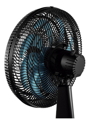 Imagem 3 de 4 de Ventilador De Mesa Mondial V-81-6p-ap Preto Com 6 Pás Cor Azul, 30 cm De Diâmetro 110 v