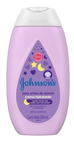 Crema Humectante J&j Para Antes De Dormir 200ml