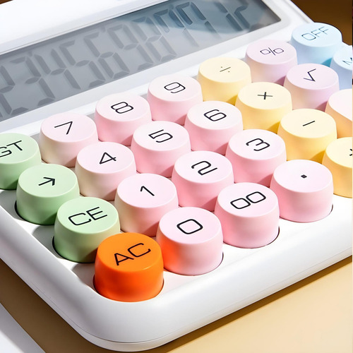Calculadora Retrô Retangular 12 Dígitos Aiker Ak-j039 Cor Lilás