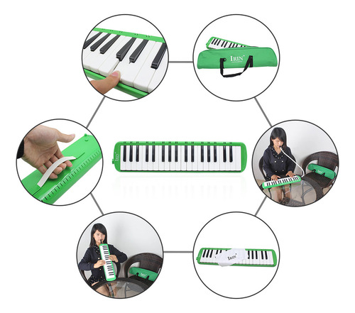 Harmônica 37 Teclas De Piano Melodica Pianica Instrumento Mu