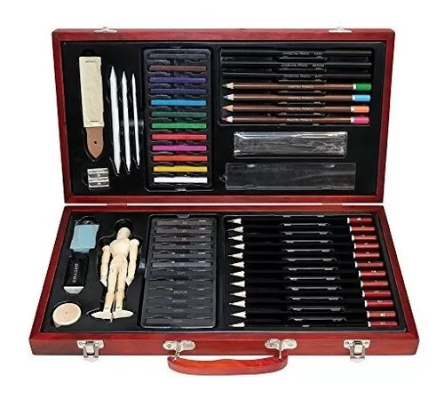 Set Kit De Dibujo Profesional 58 Piezas