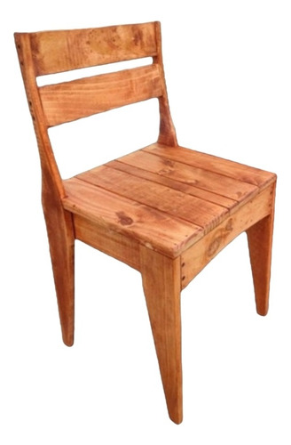 Silla Pallet Rústica 80 X 40 X 40 Nogal Americano 4.5 Kg