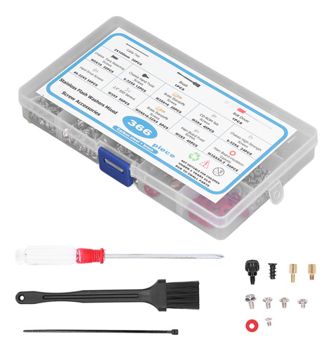 Kit De Tornillos Para Placa Base, 366 Piezas, Juego De Orden