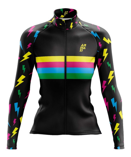 Jersey Ciclismo Ruta Mtb Manga Corta Mujer Armazi Rayos