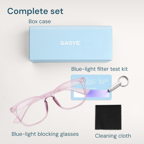 Gaoye Blue Light Blocking Glasses - Anti Uv Ray Computer ...