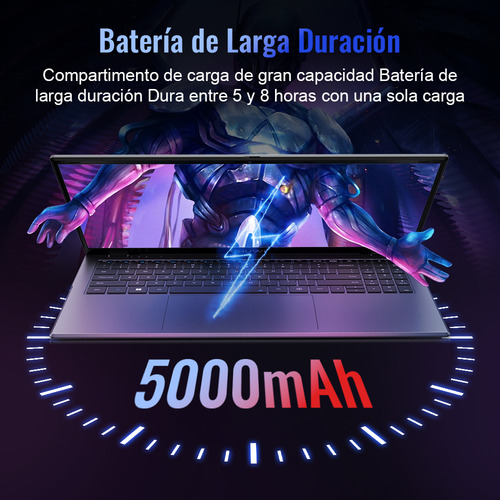 CHUWI Laptop 15.6 Pulgadas, 8GB LPDDR5 RAM 256GB SSD, Intel N100, Computadora portátil con Windows 11, 2K IPS, 1TB SSD Expand, WiFi 6, BT5.2, Tipo C, 5000mAh, RJ-45, HDMI