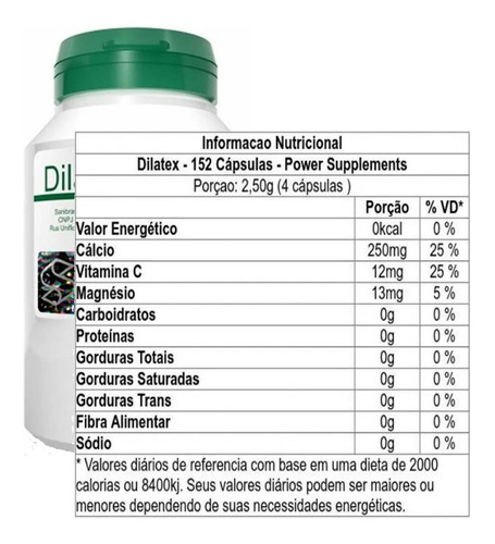 Vasodilatador - Dilatex 152 Capsulas - Power Supplements