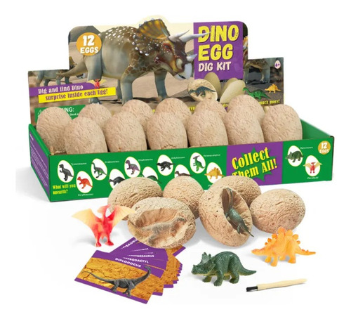 Kit Excavacion Dinosaurios Para Niños 3 - Juego Interactivo