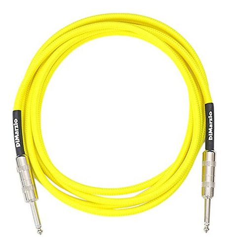 Dimarzio Cable Instrumento Sobretrenzado Neon Amarillo 10