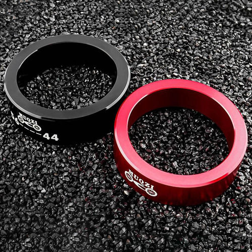 2 Adaptador De Tubo Cônico Para Bicicleta 56 A 44mm Preto