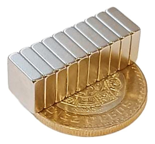 Imanes Neodimio 10mm X 10mm X 3mm - Pack 10 Piezas