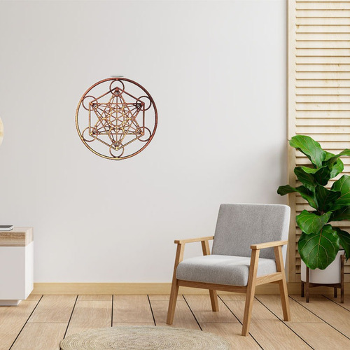 Geometría Sagrada Metatrón Madera Decoración Pared Adorno
