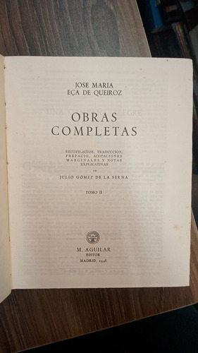 Obras Completas - Tomo 2 - Jose Maria Eca De Queiroz