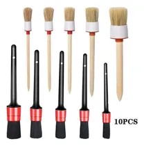 Comprar Smfm 10 Cepillos Brochas Para Detallado Automotriz Pelo De