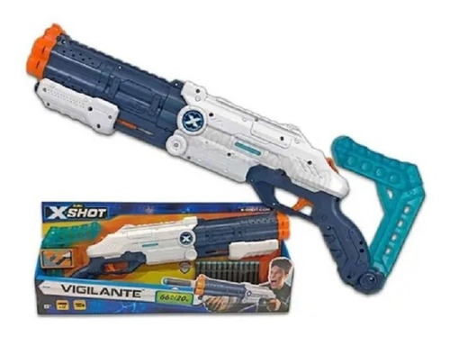 Imagen 2 de 8 de Juguete Pistola Escopeta Vigilante Xshot Dardos Babymovil