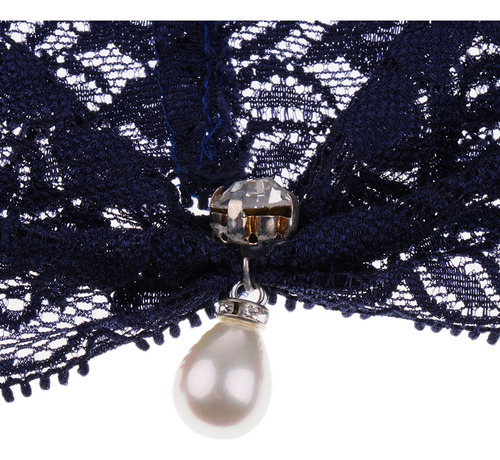 Liga Con Lazo De Perlas Cristal Para Boda Accesorio De Novia