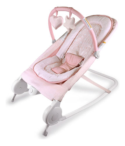 Silla Bouncer Con Vibración Y Mecedora 2en1 Duo Summer 10130 0650-rosa Bouncer Duo