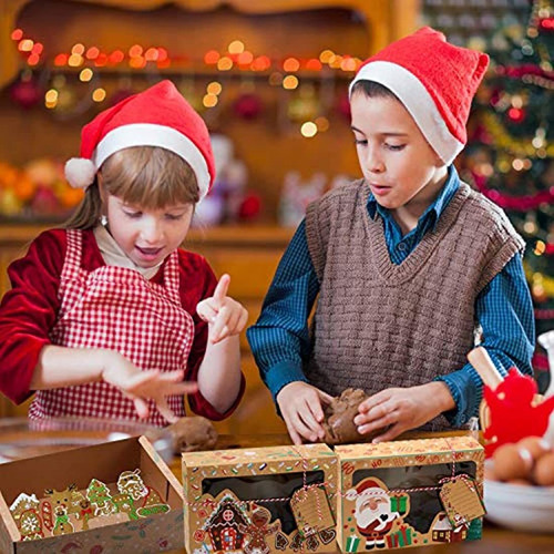 Imagen 6 de 7 de 15 Cajas De Regalo De Galletas De Navidad