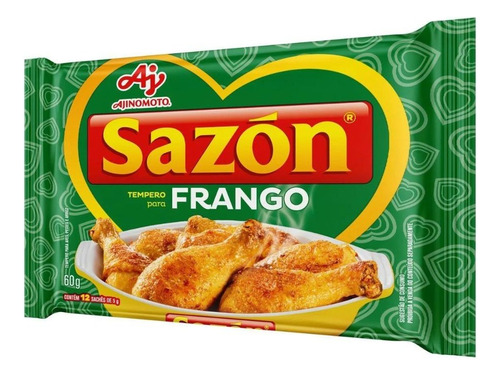 Tempero Sazón P/ Frango 60g - Condimento Para Pollo- Brasil