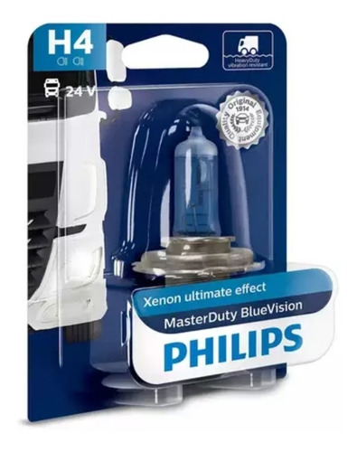 Ampolleta H4 Base P43t 24 Volt Philips 75/70