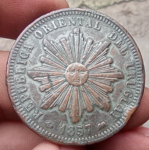 Uruguay 40 Centesimos 1857