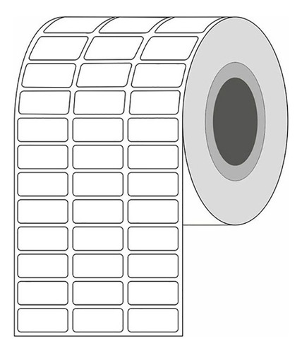 2 Rollo De Etiquetas Termicas 32mmx15mm 10000 Etiquetas 3col