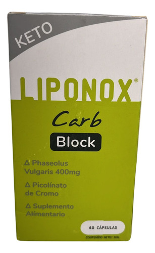 Liponox Carb Block 60 Capsulas 