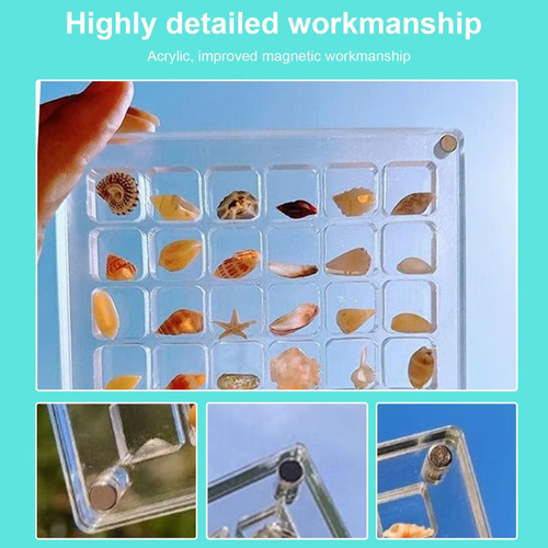 Caja De Almacenamiento Con Concha Acrílica (100 #mold), Caja