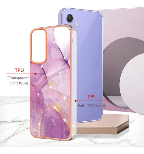 Compatible Funda De Tpu De Mármol For Samsung Galaxy A16 5g For Samsu