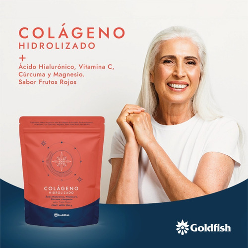Imagen 4 de 7 de Plan 60 Dias Colágeno Hidrolizado Goldfish + Shaker Regalo
