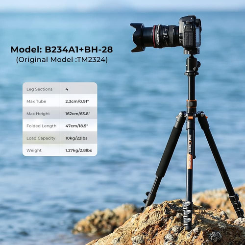 Trípode Dslr 64 Aluminio Compacto Con Cabezal Panorámico Na