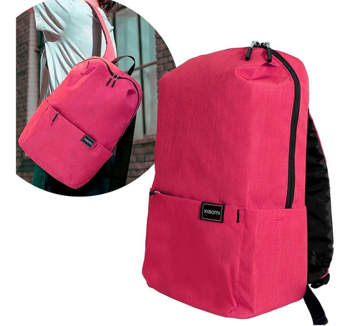 Mochila Xiaomi Backpack Mi Casual Daypack Cómoda Color Pink