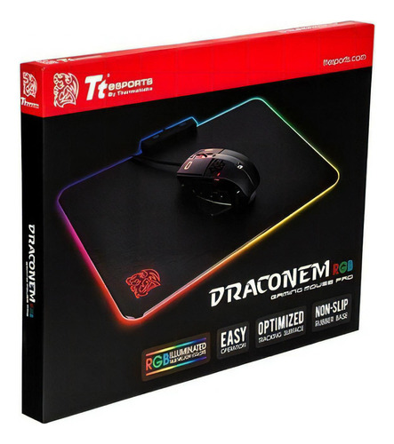 Mousepad Gamer Thermaltake Draconem Mp-dvm-rgbhms-01