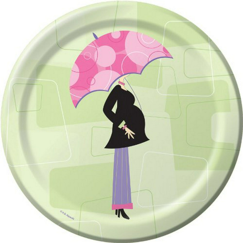 Platos Postre Para Baby Shower Mod Mom 8ct