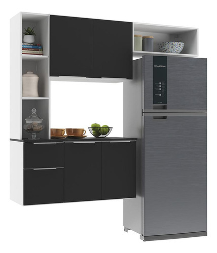 Armário Cozinha Compacta Com Balcão Sofia Multimóveis V2003