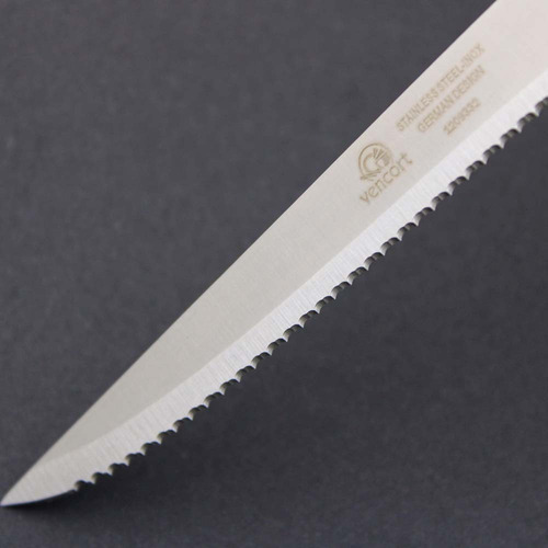 Cuchillo Sierra Carne Acero Inoxidable Semi Pro 4.5 Pulgadas Color Negro