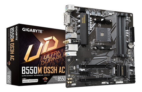 Tarjeta Madre Gigabyte B550m Ds3h Ac Am4 Ddr4 M-atx Rev 1.5