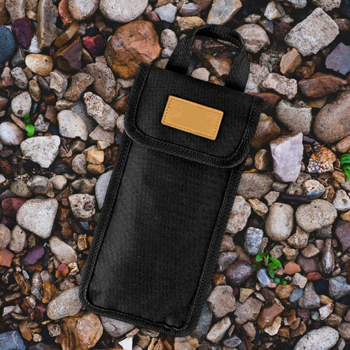Contenedor De Clavijas Para Acampar, Bolsa Negro 22cmx12.5cm