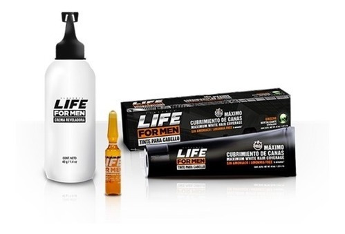 Tinte Capilar For Men Tubo40ml No Amoniaco +crema Reveladora