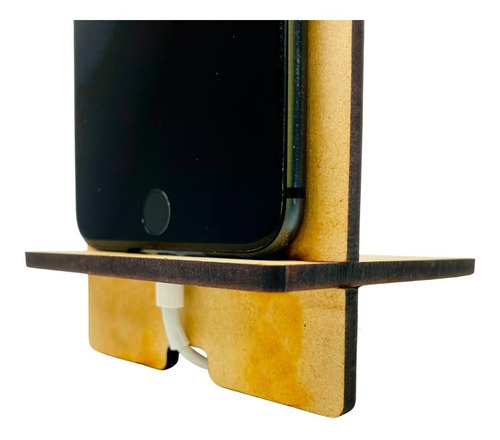 Imagen 9 de 10 de 10 Dock Bases De Madera Mdf Celular iPhone Corte Laser