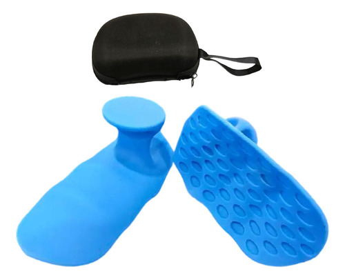 Arazos De Levantamiento De Pesas Grips De Gimnasio Azul